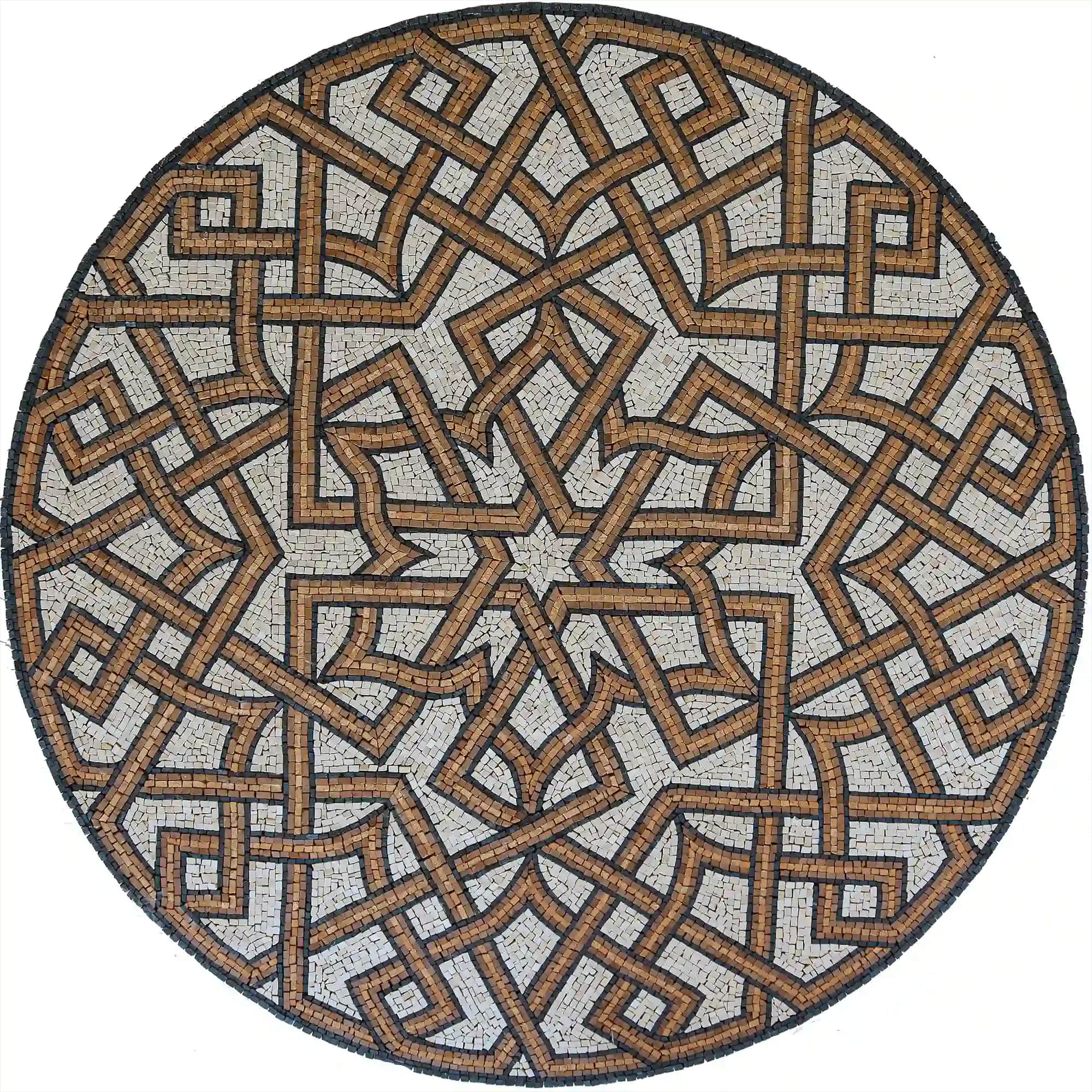 Amira handmade marble mosaic (Geometric)