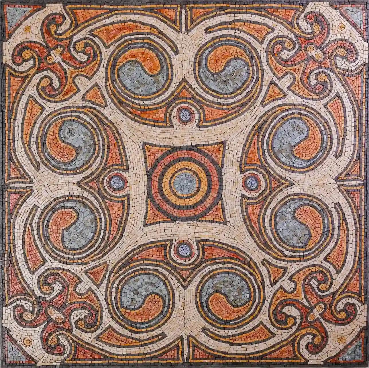 Kingdom handmade marble mosaic (Geometric)