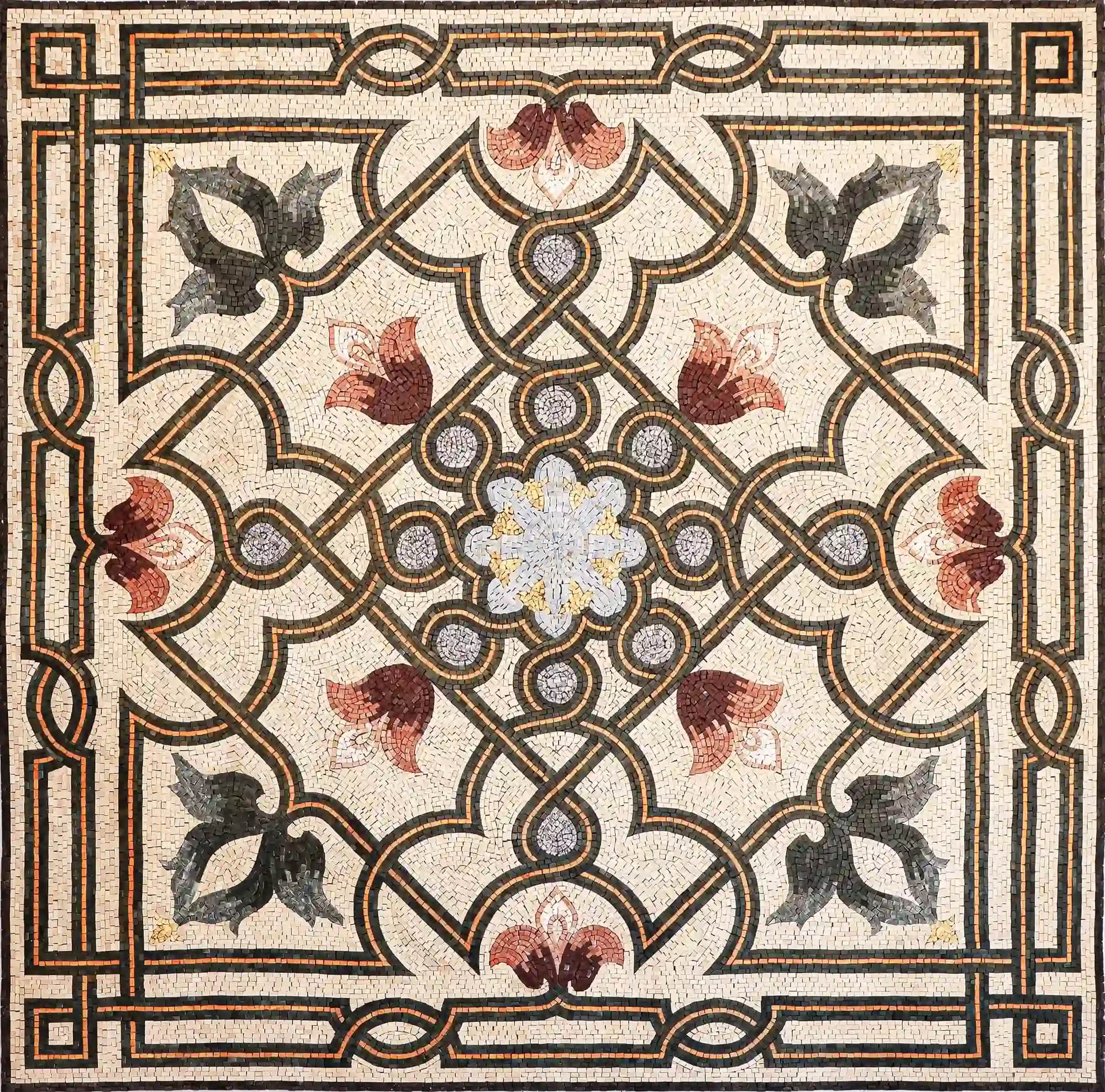 Maya handmade marble mosaic (Geometric)