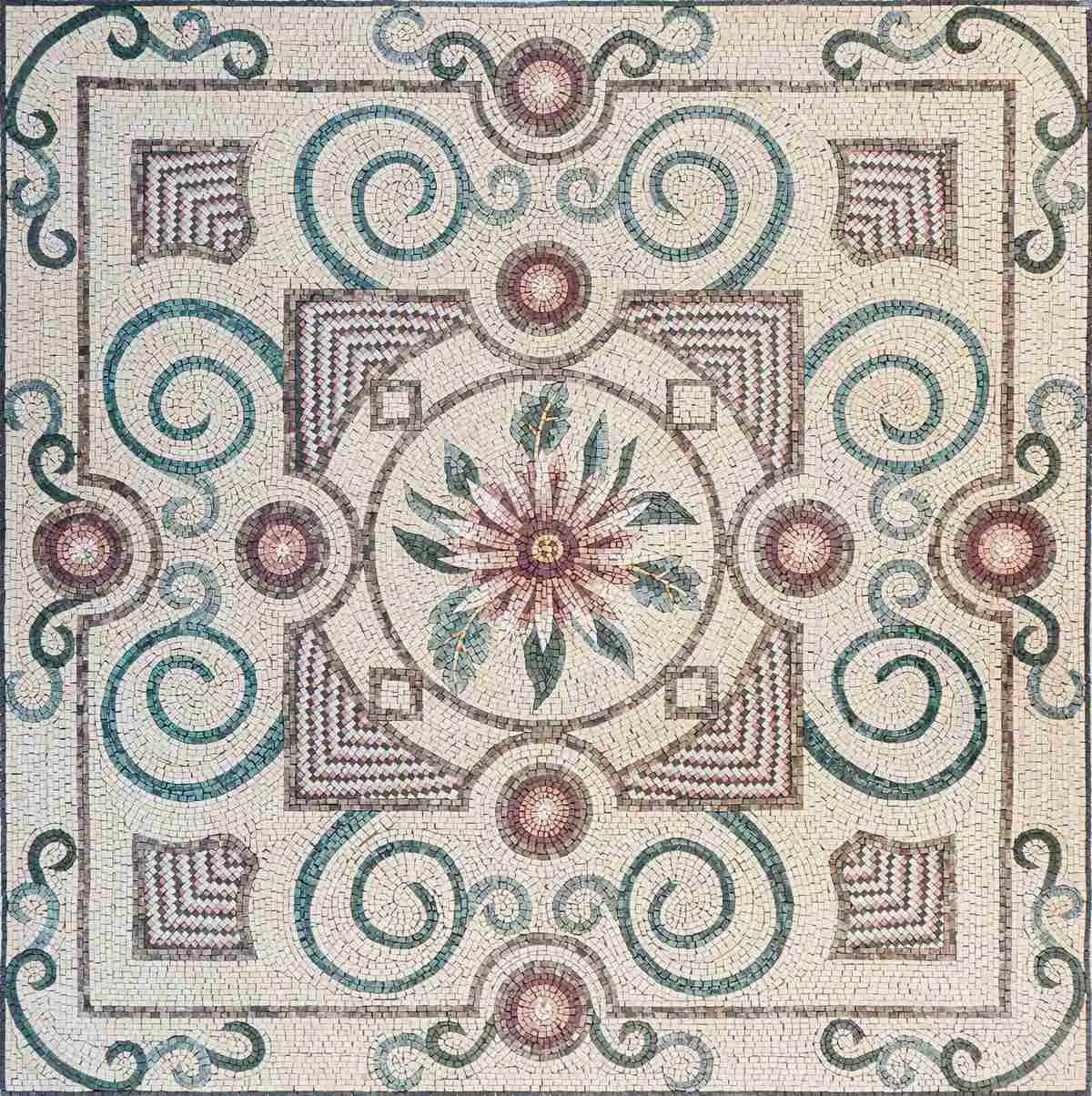 Octavia – Mosaic Designs handmade marble mosaic (Geometric)