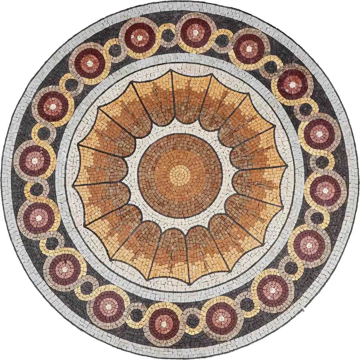 Scarlett – Mosaic Designs handmade marble mosaic (Geometric)