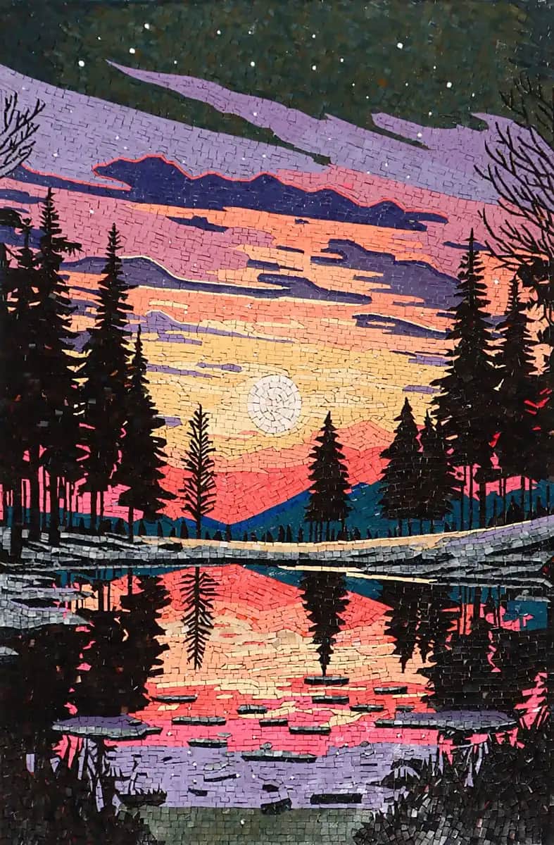 Dazzling Place – Mosaic Designs handmade marble mosaic (Nature)