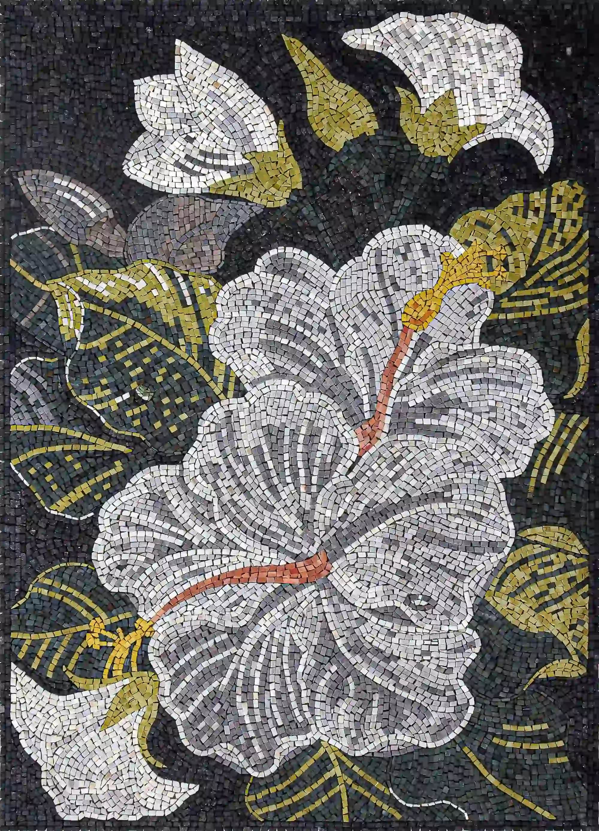 Efflorescence handmade marble mosaic (Nature)