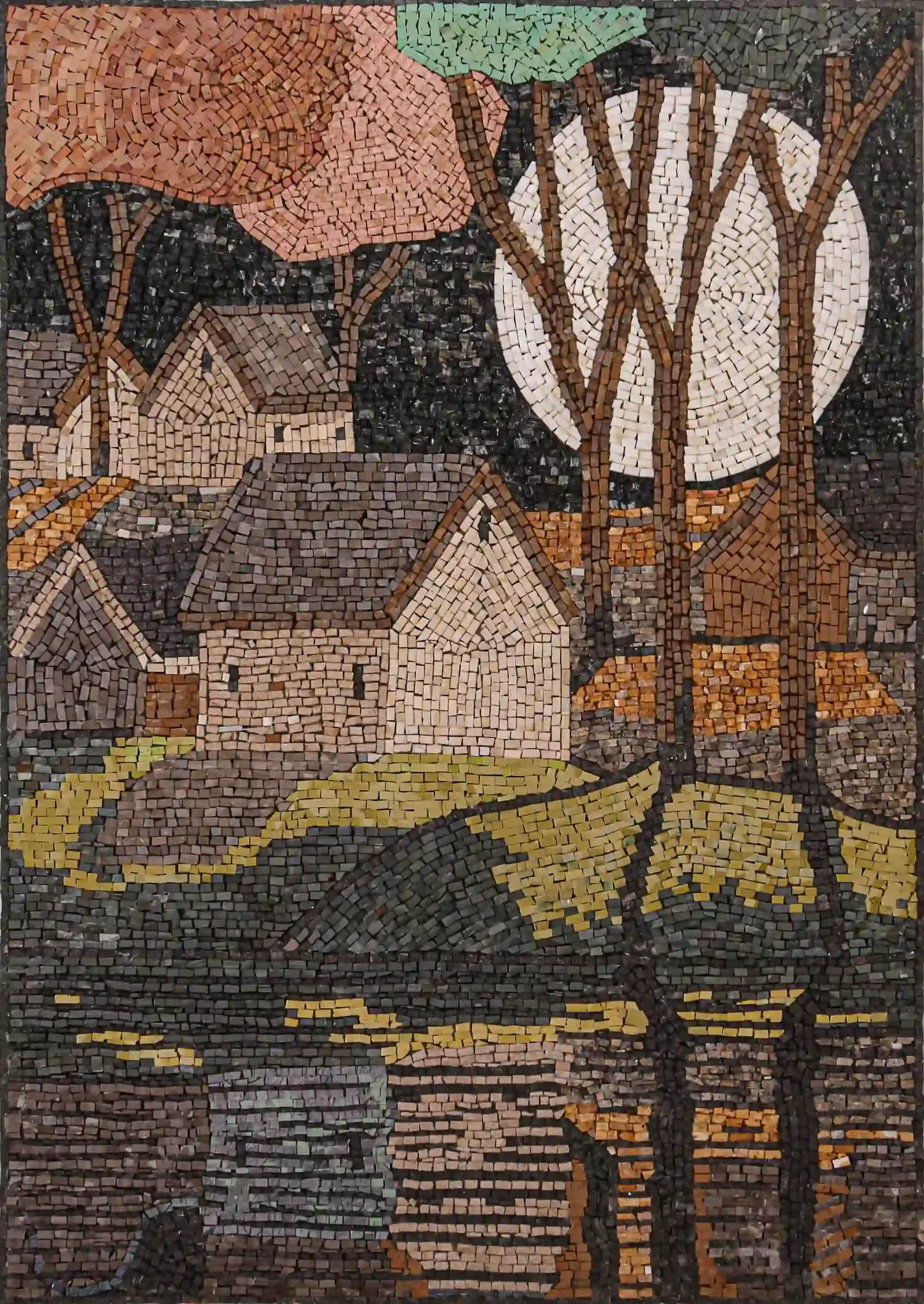 Escape From Reality handmade marble mosaic (Nature)