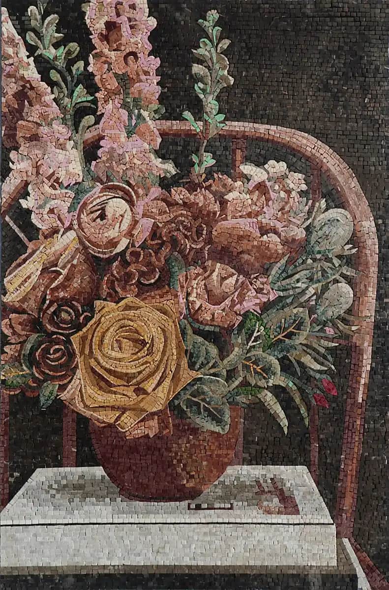 Fresh from the Garden – Mosaic Designs handmade marble mosaic (Nature)
