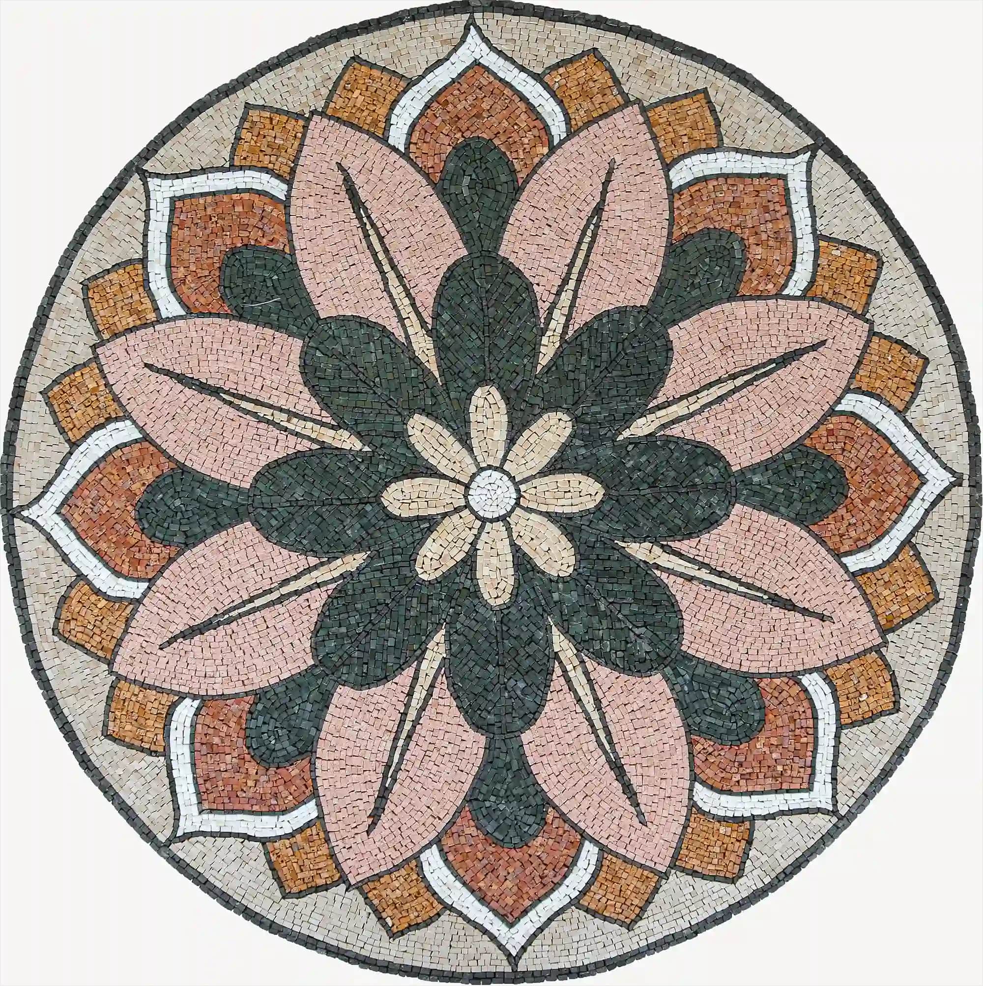 Jamila handmade marble mosaic (Nature)