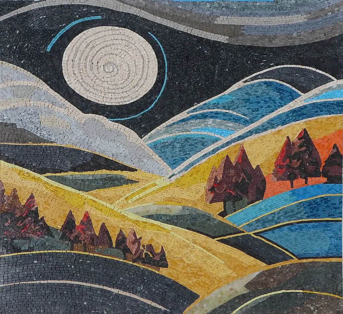 Landscape – Mosaic Designs handmade marble mosaic (Nature)