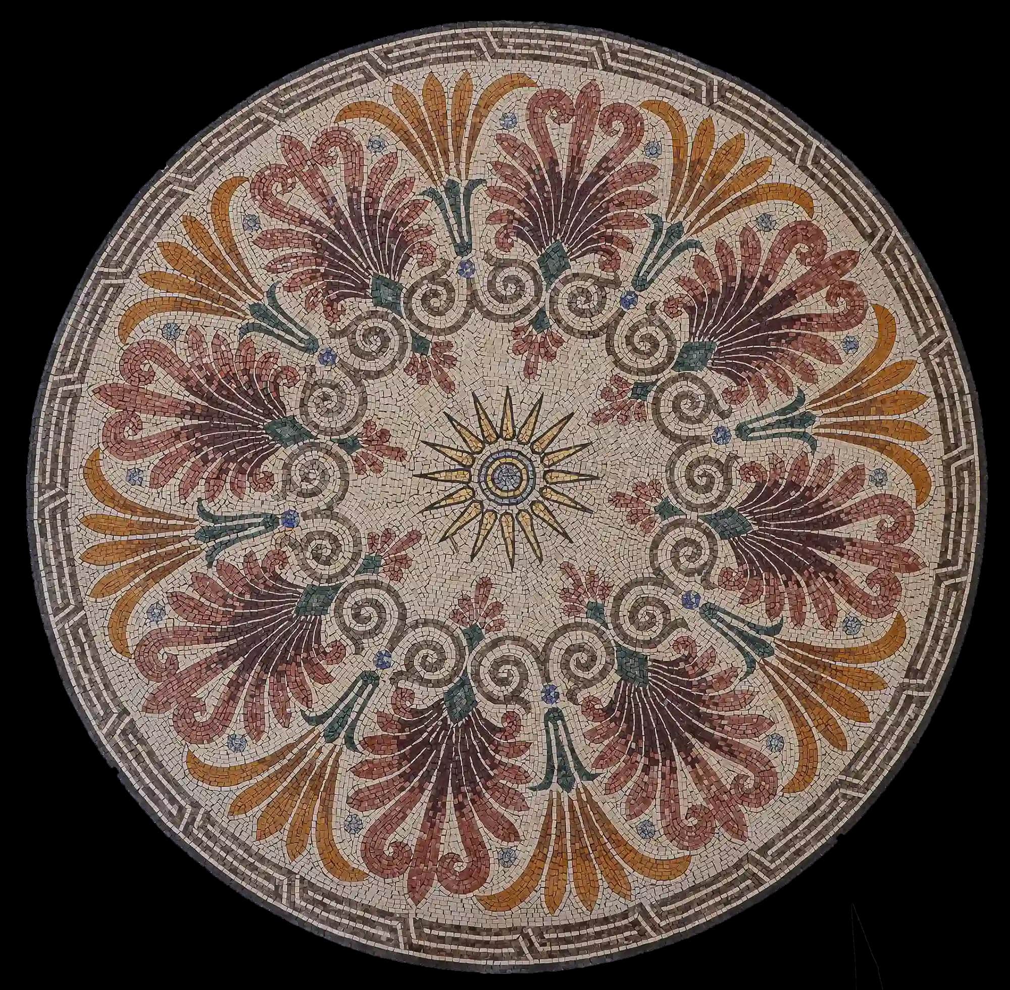 Nostalgic Drama 2 handmade marble mosaic (Nature)