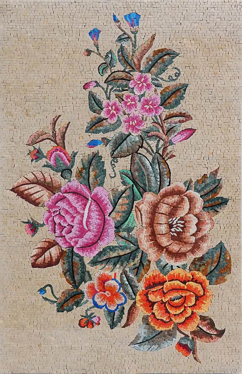 Sarah – Mosaic Designs handmade marble mosaic (Nature)