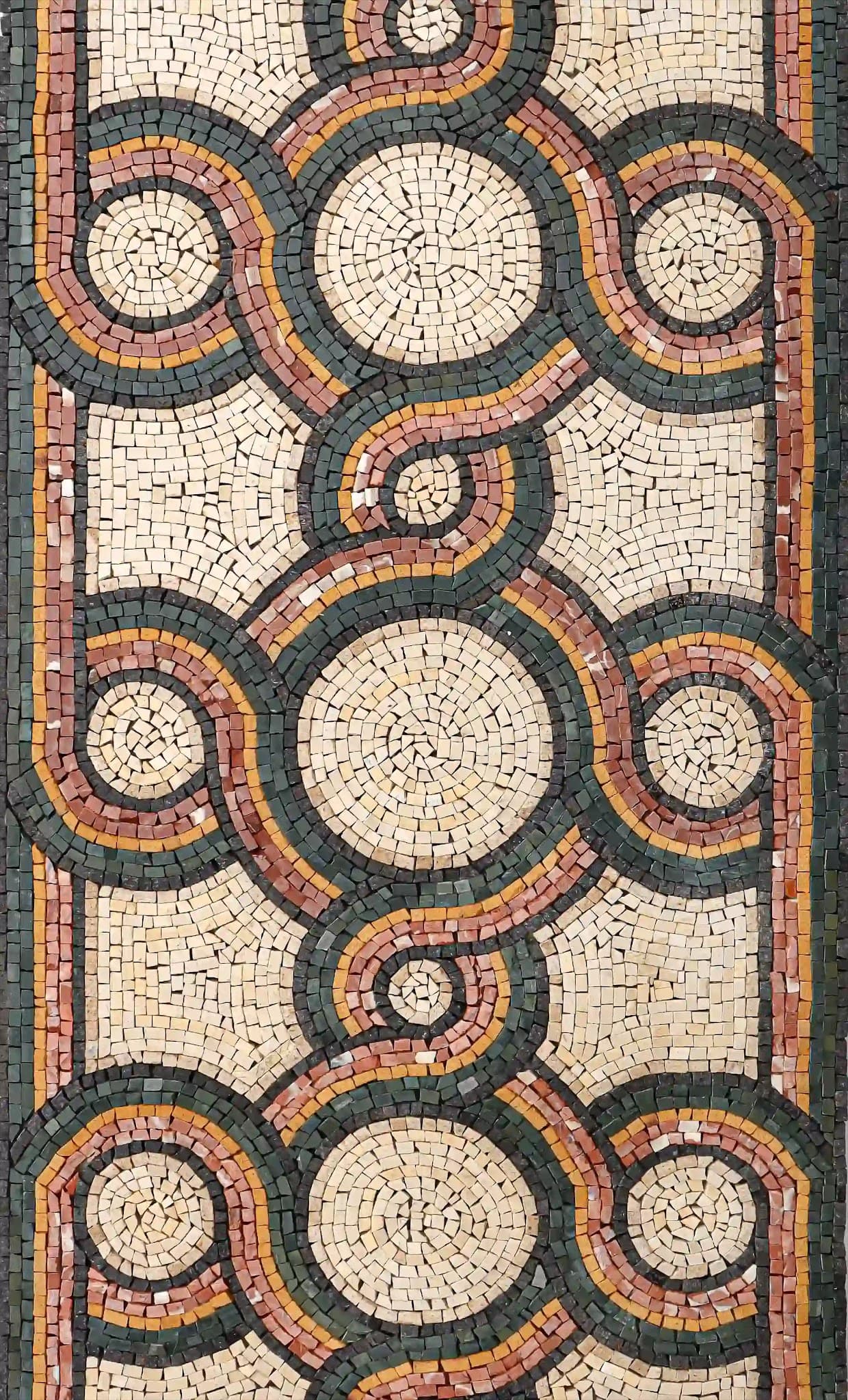 Crossed Souls handmade mosaic wall tile