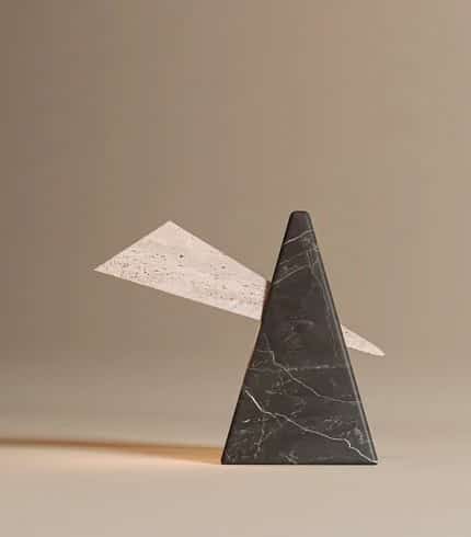 Edge Marble Lamp by Delara Studio
