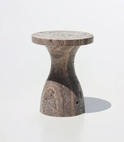 Gloomy Land Silver Travertino by Delara Studio