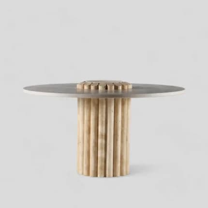 The Conquest Travertino & Vanilla Beige by Delara Studio