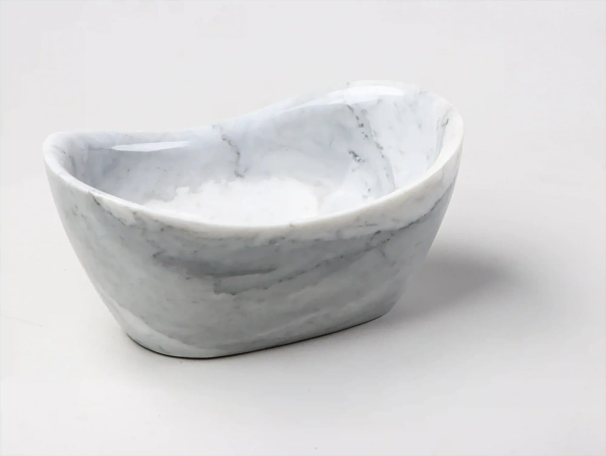 Cloudy handmade marble decorative bowl