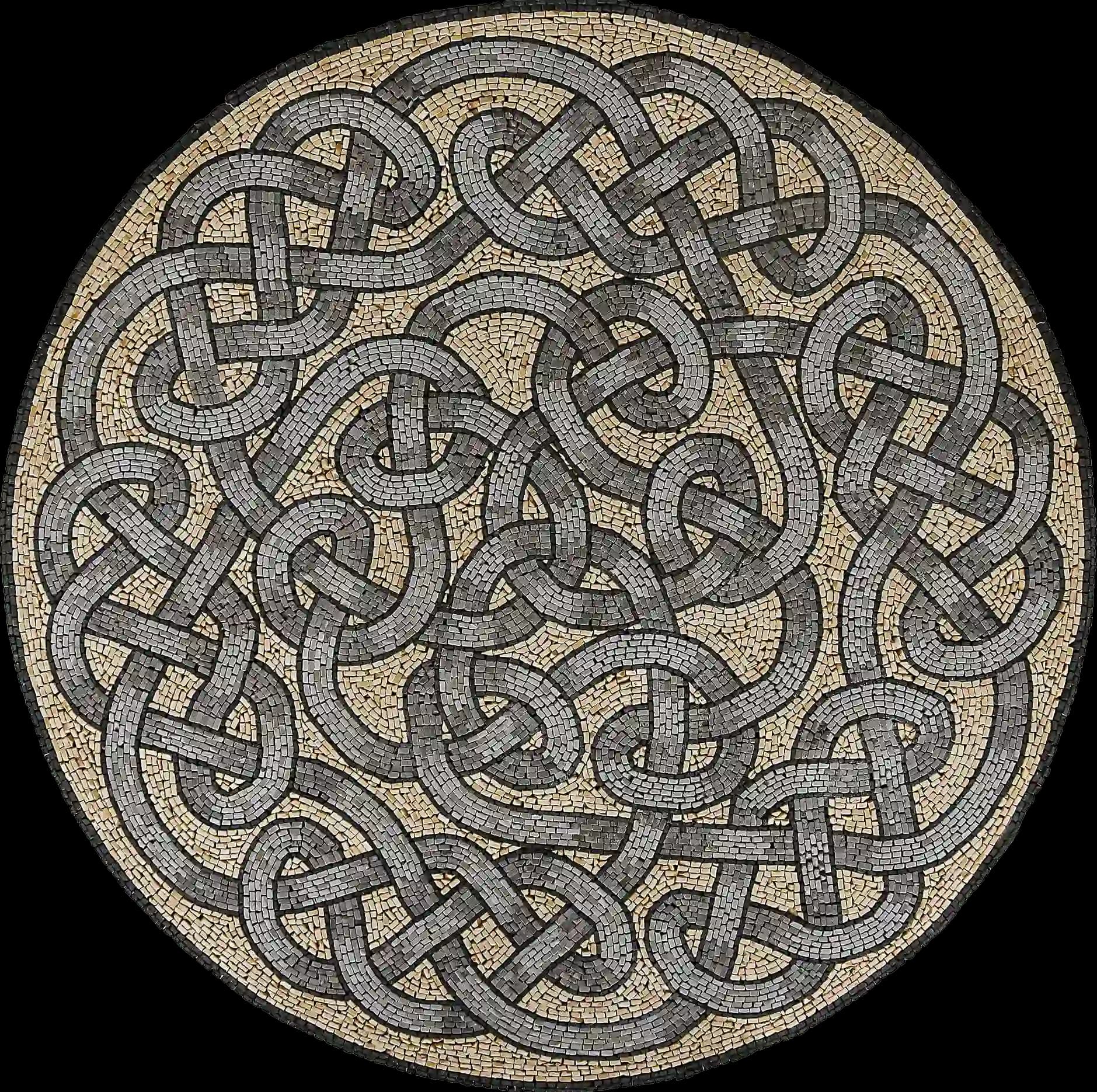 Chain of Brotherhood handmade marble mosaic (Abstract)