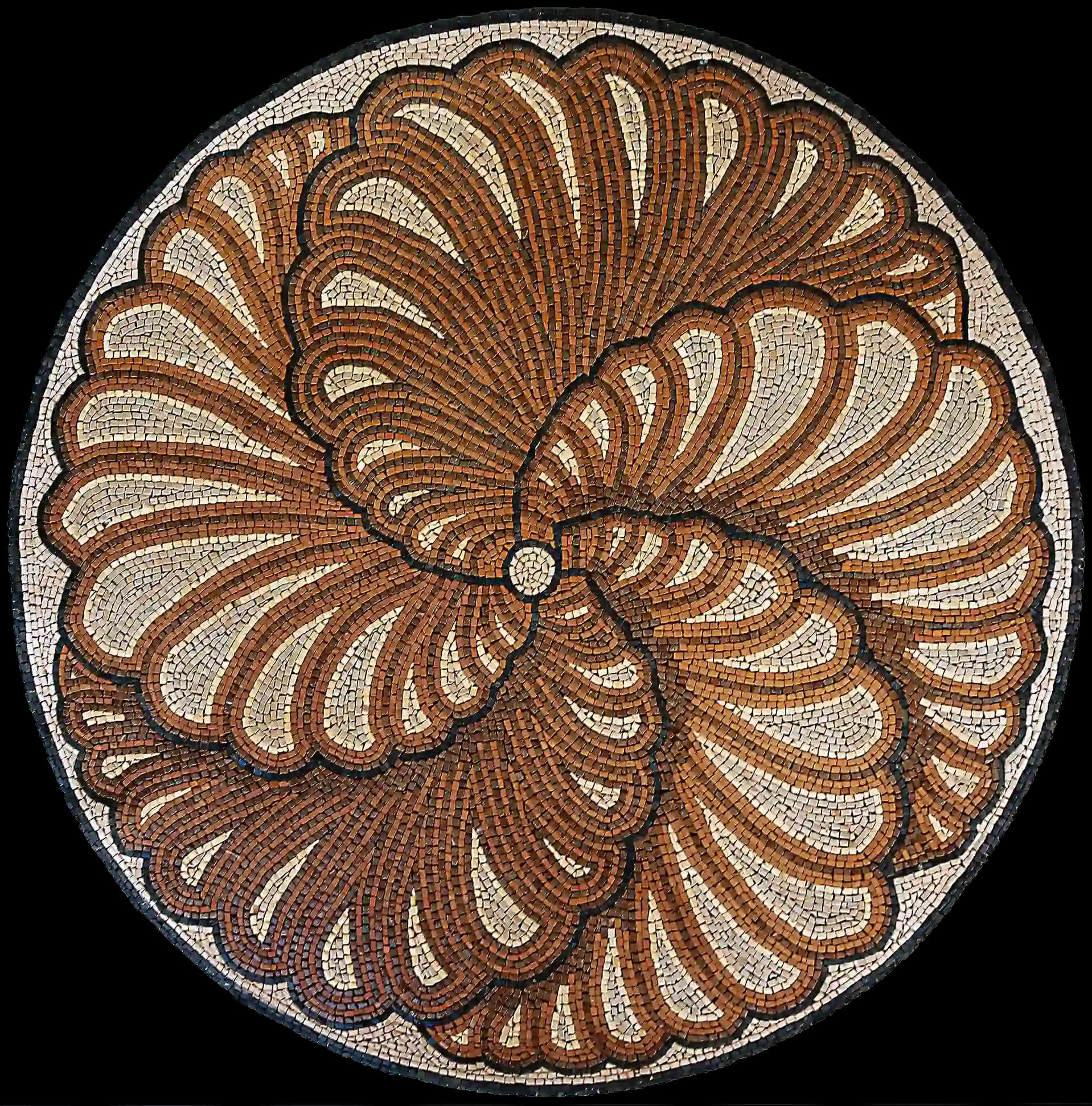 Soil handmade marble mosaic (Abstract)