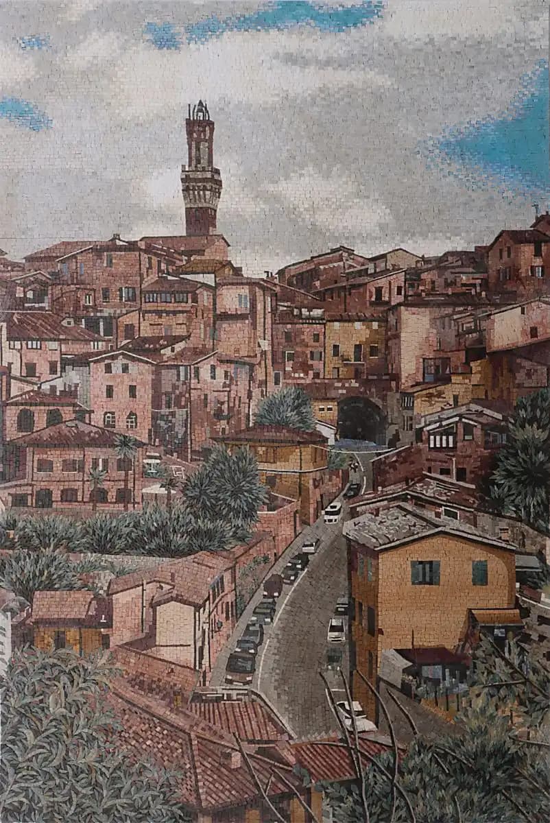 On My Way – Mosaic Designs handmade marble mosaic (Architecture)