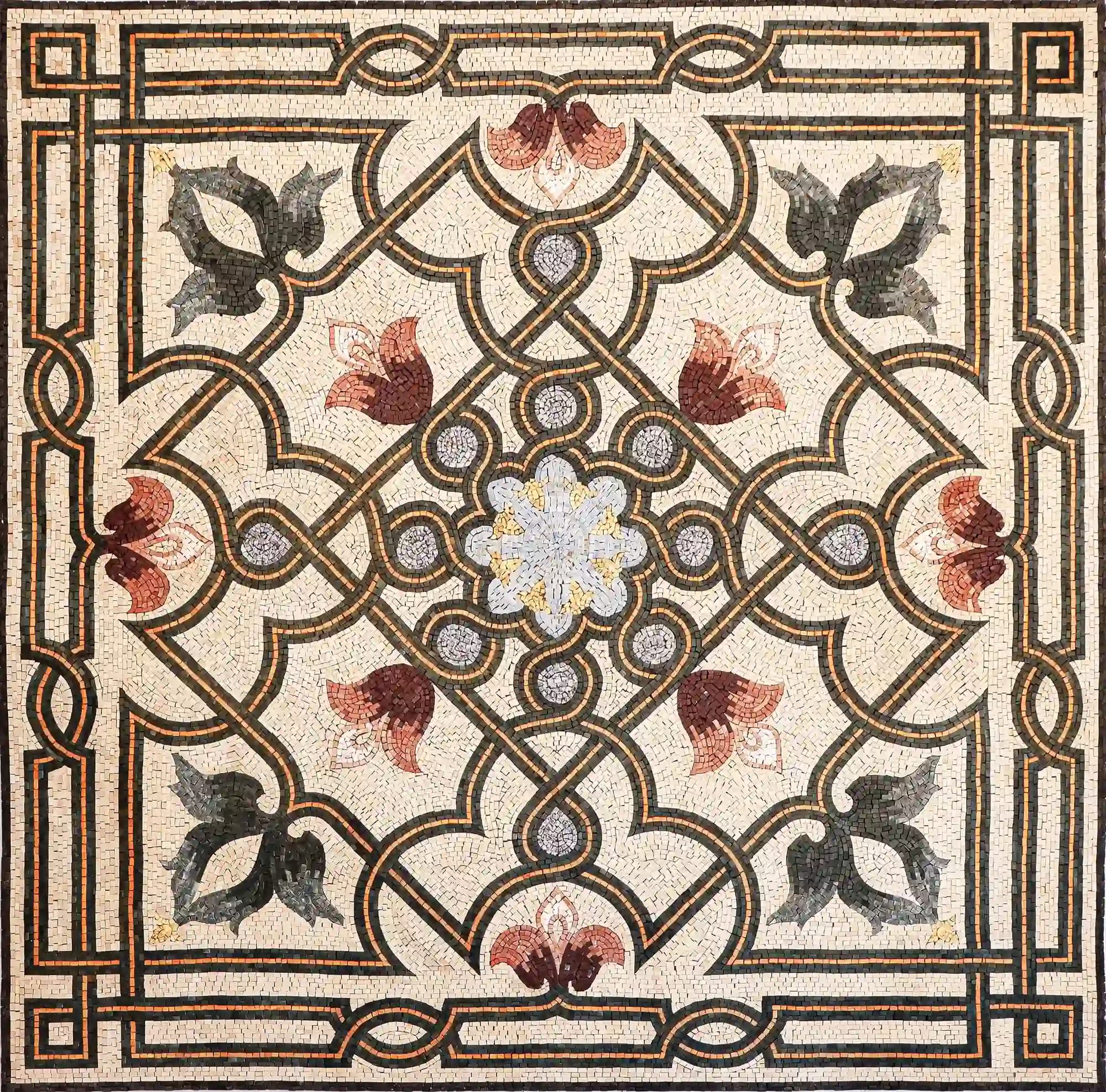 Maya handmade marble mosaic (Geometric)