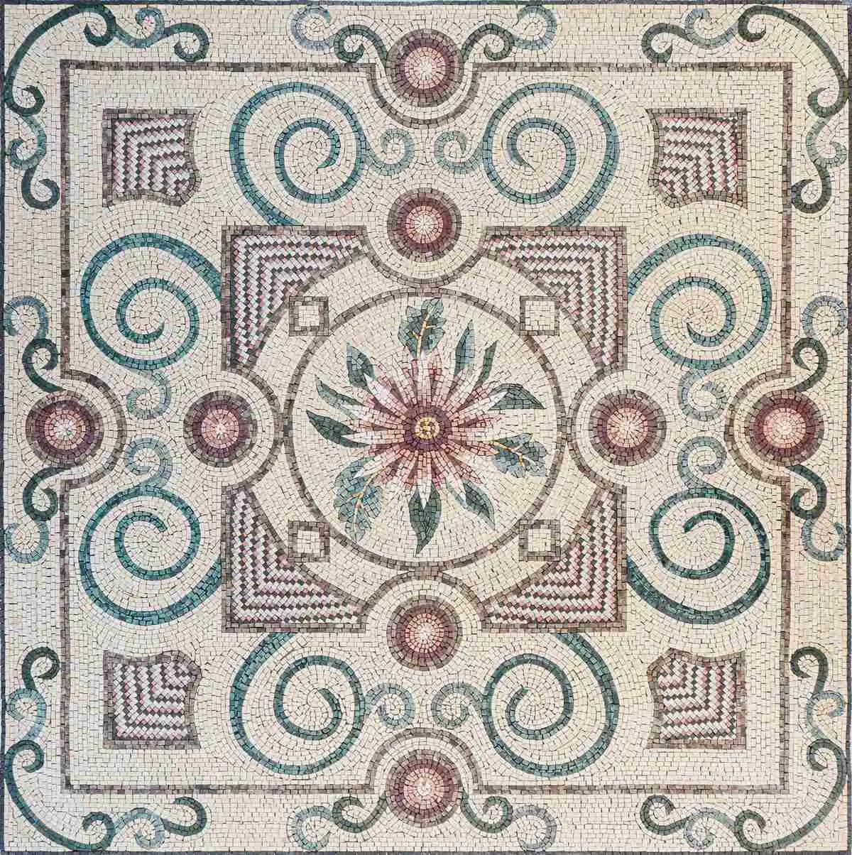 Octavia – Mosaic Designs handmade marble mosaic (Geometric)