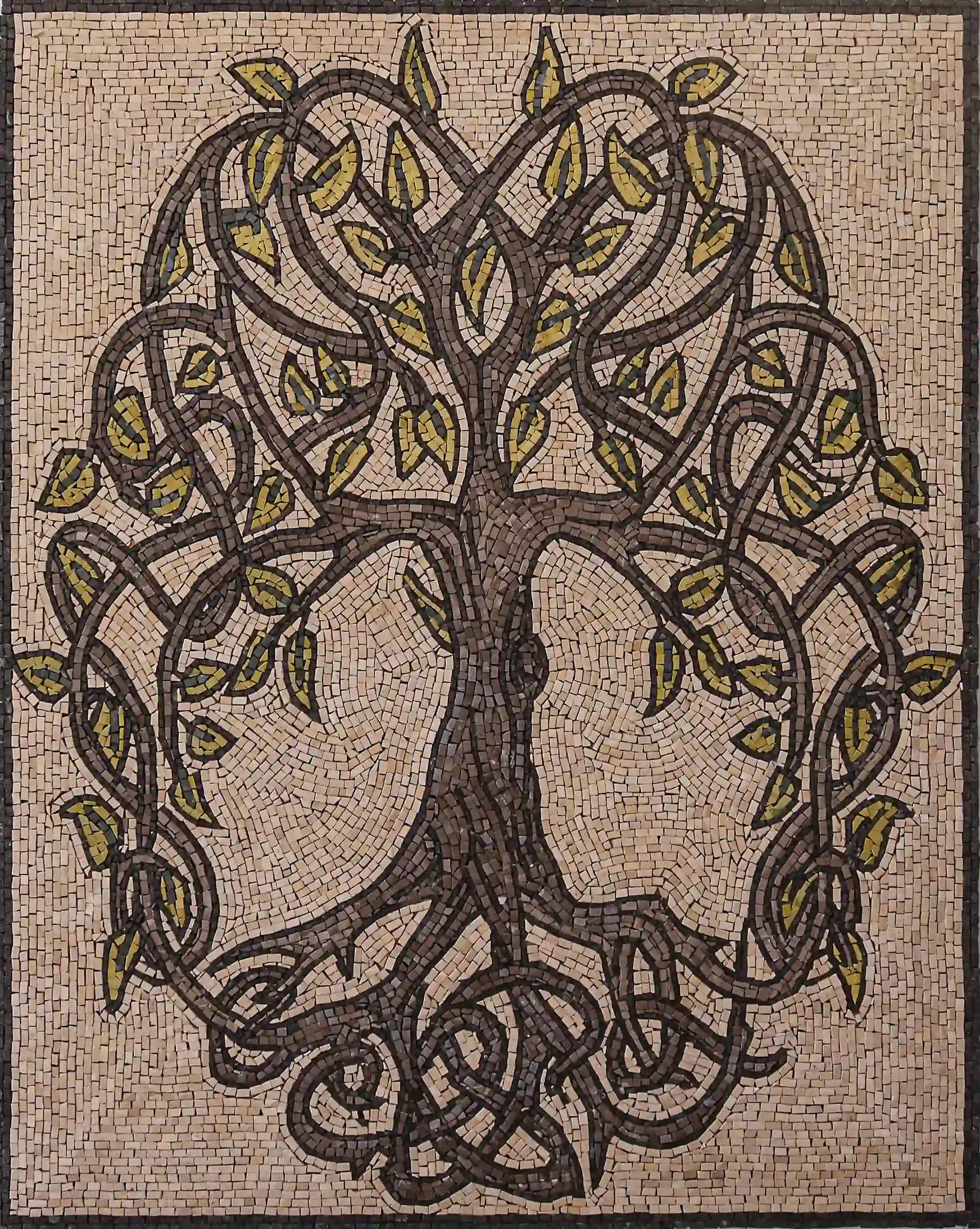 Tree of Life handmade marble mosaic (Nature)