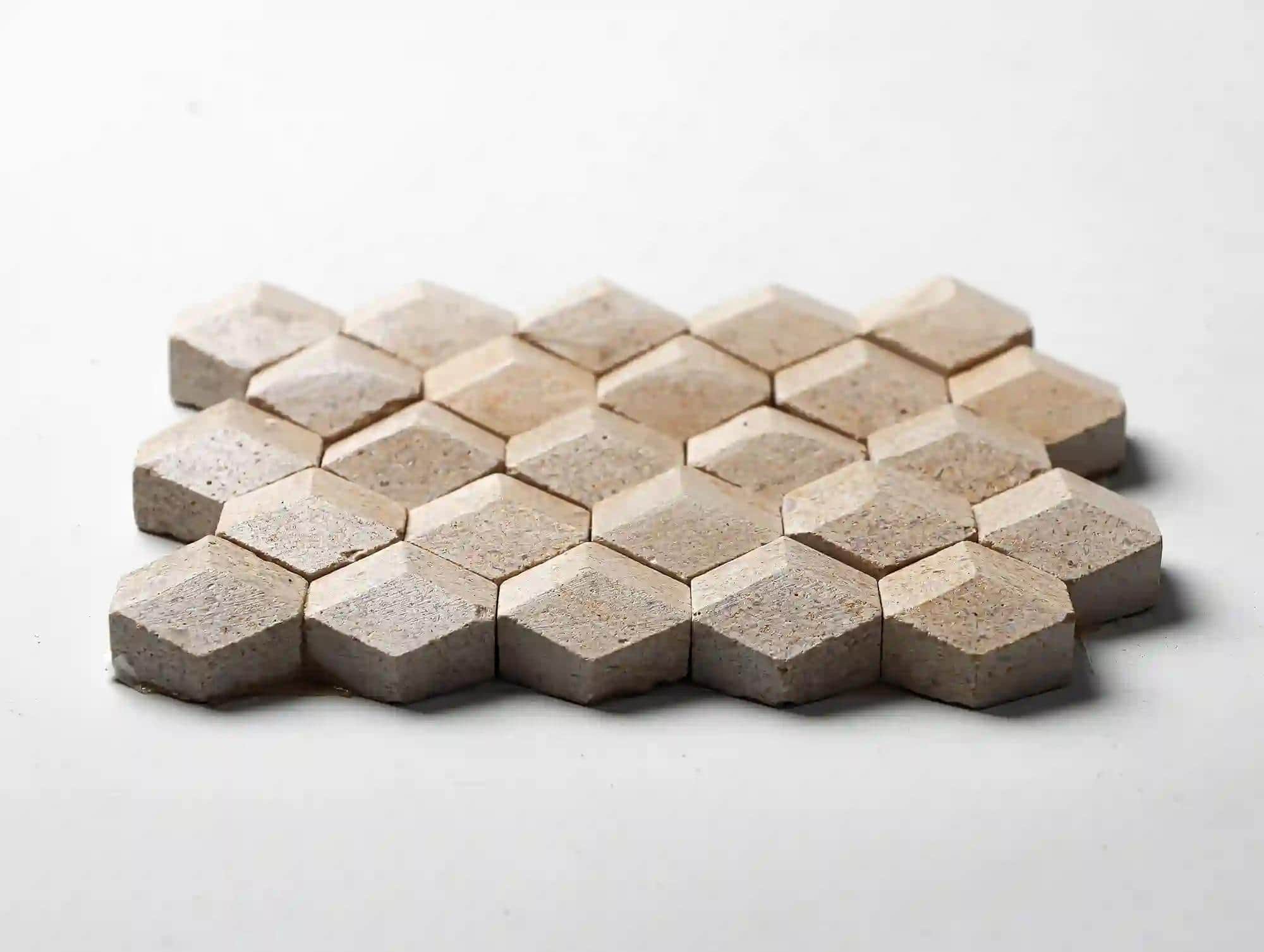 Ice Comb wall tile in tunisian beige stone