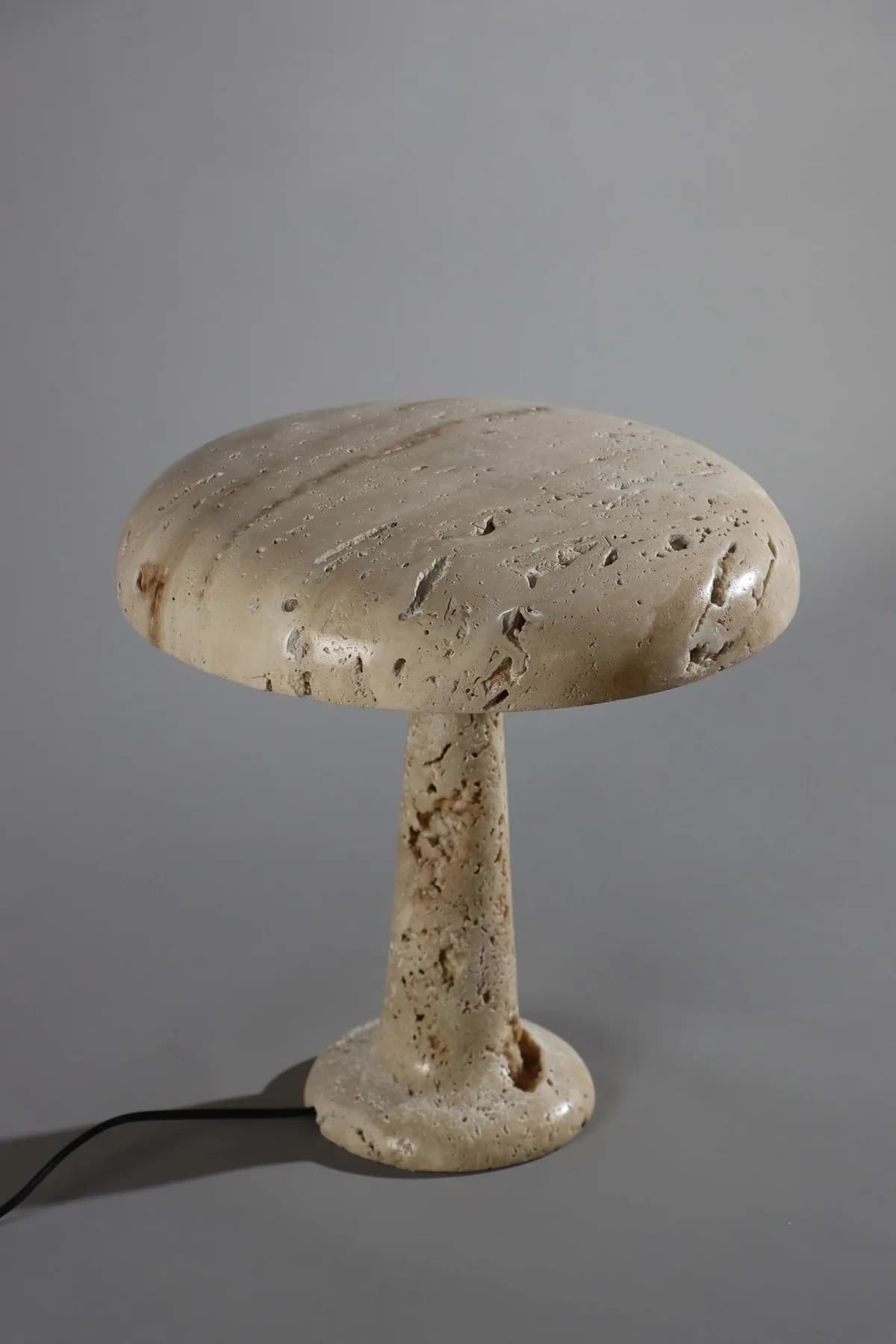 Kimberly marble table lamp in Beige Travertine