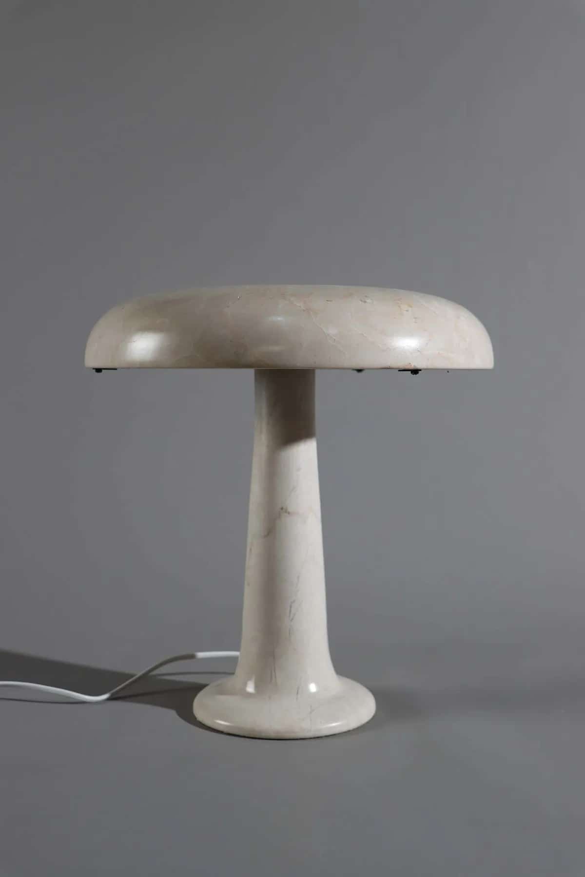 Kimberly marble table lamp in Pure Beige