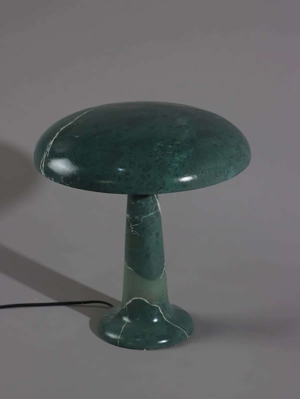 Kimberly marble table lamp in Verde Guatemala