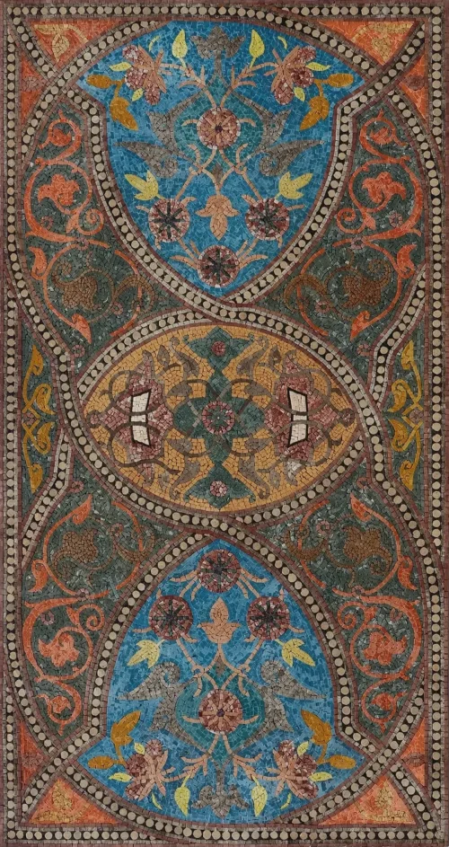 Handcrafted mosaic art inspired by Andalusia’s luxurious courtyards and arabesque patterns – Andalus design.